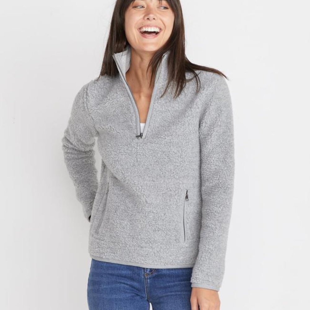 Marine Layer Lady Sherpa Corbet pullover
